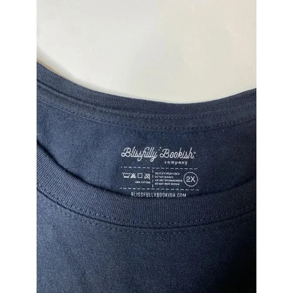 BLISSFULLY BOOKISH The Last Word I Remember You Jersey Black Women’s Size 2X - Picture 4 of 7